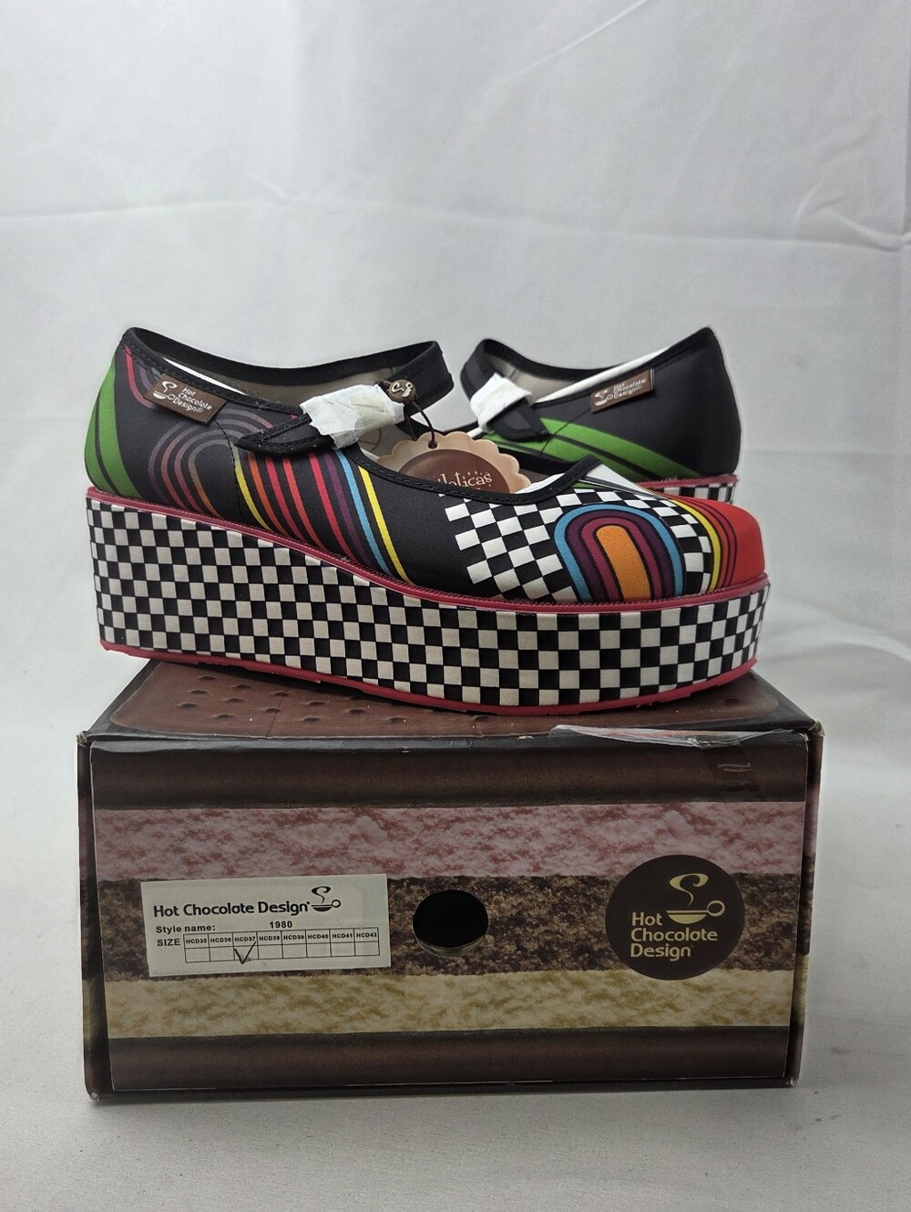 Hot Chocolate Design Chocolaticas 1980s Mary Jane Platforms Size 7